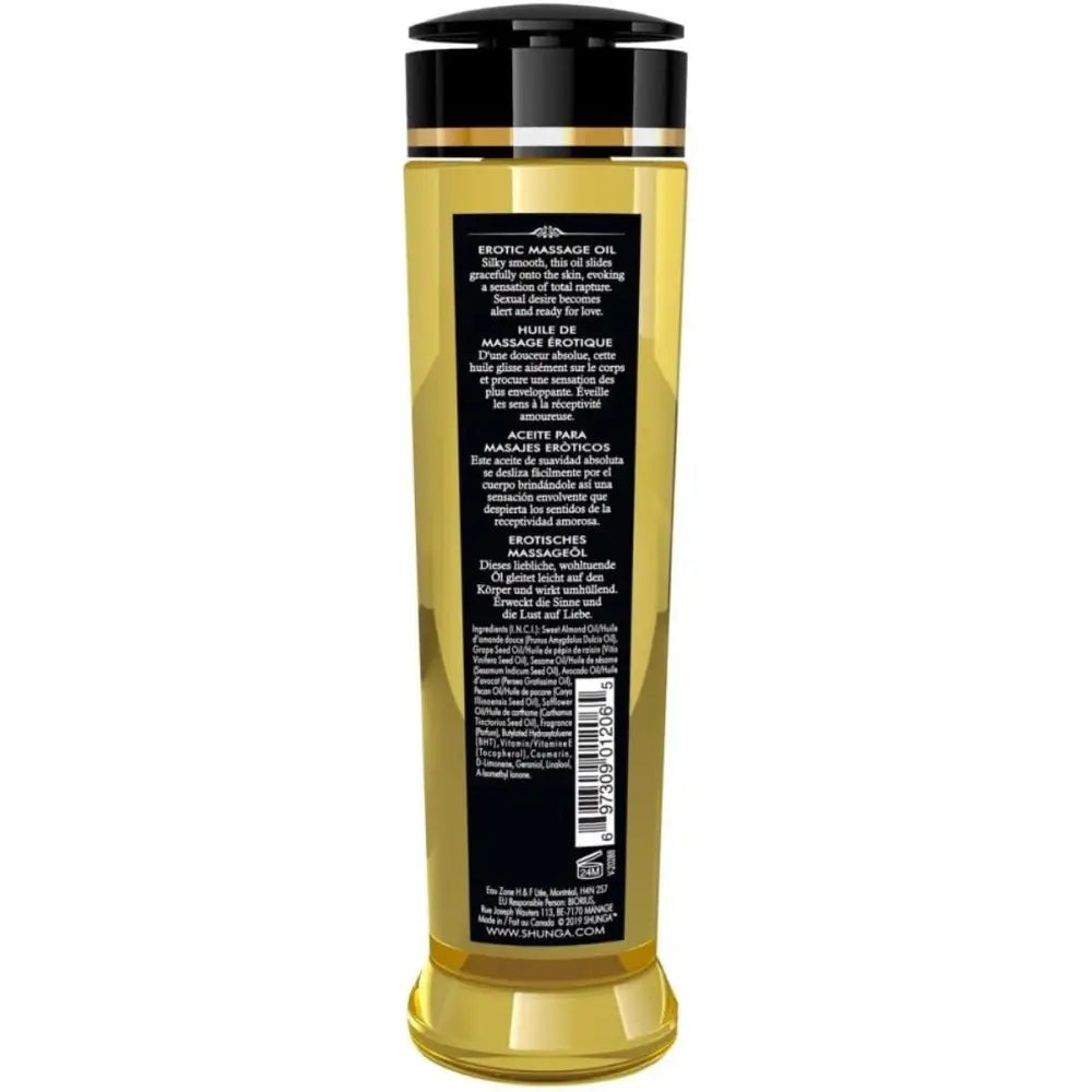 Tester Shunga Massage Oil Sensation / Lavender - Fast Shipping - Sex Essentials United Kingdom Stoke-on-trent