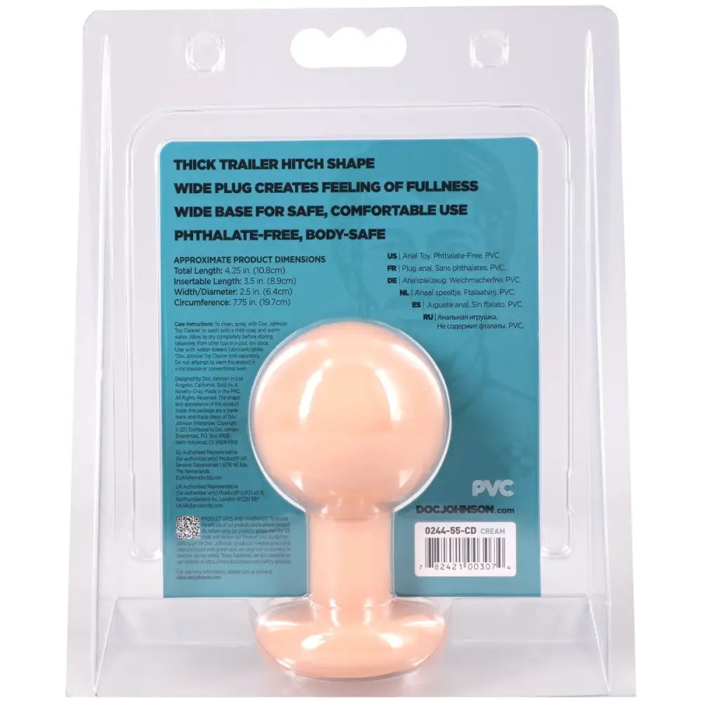 The Classic Round Butt Plug Medium Vanilla - Save 10% - Anal Dildos United Kingdom Stoke-on-trent