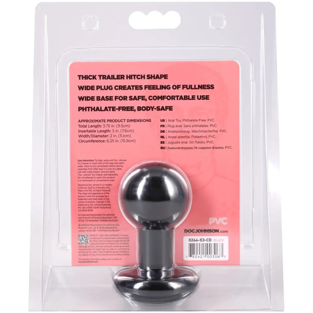 The Classic Round Butt Plug Small Black - Save 15% - Anal Dildos United Kingdom Stoke-on-trent