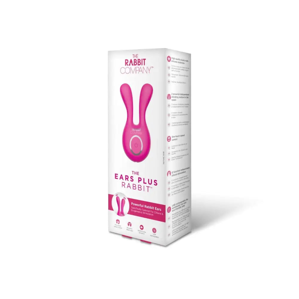 The Ears Plus Rabbit - Hot Pink - Sex Toys - Save 20% - the Ears Plus Rabbit - Hot Pink - Fast Shipping - Vibrator United Kingdom