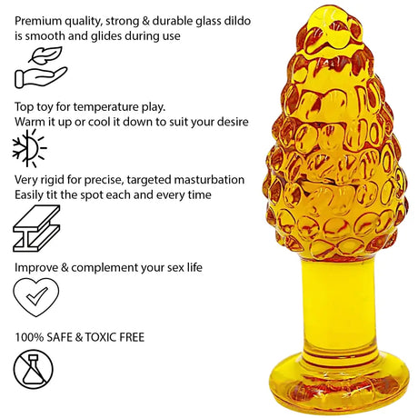 The Golden Berry Anal Butt Plug - Dildos - Save 20% - Fast Shipping - Dildo United Kingdom Stoke-on-trent