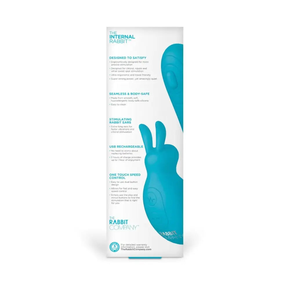 The Internal Rabbit - Blue - Save 20% - the Internal Rabbit - Blue - Fast Shipping - Vibrator United Kingdom Stoke-on-trent