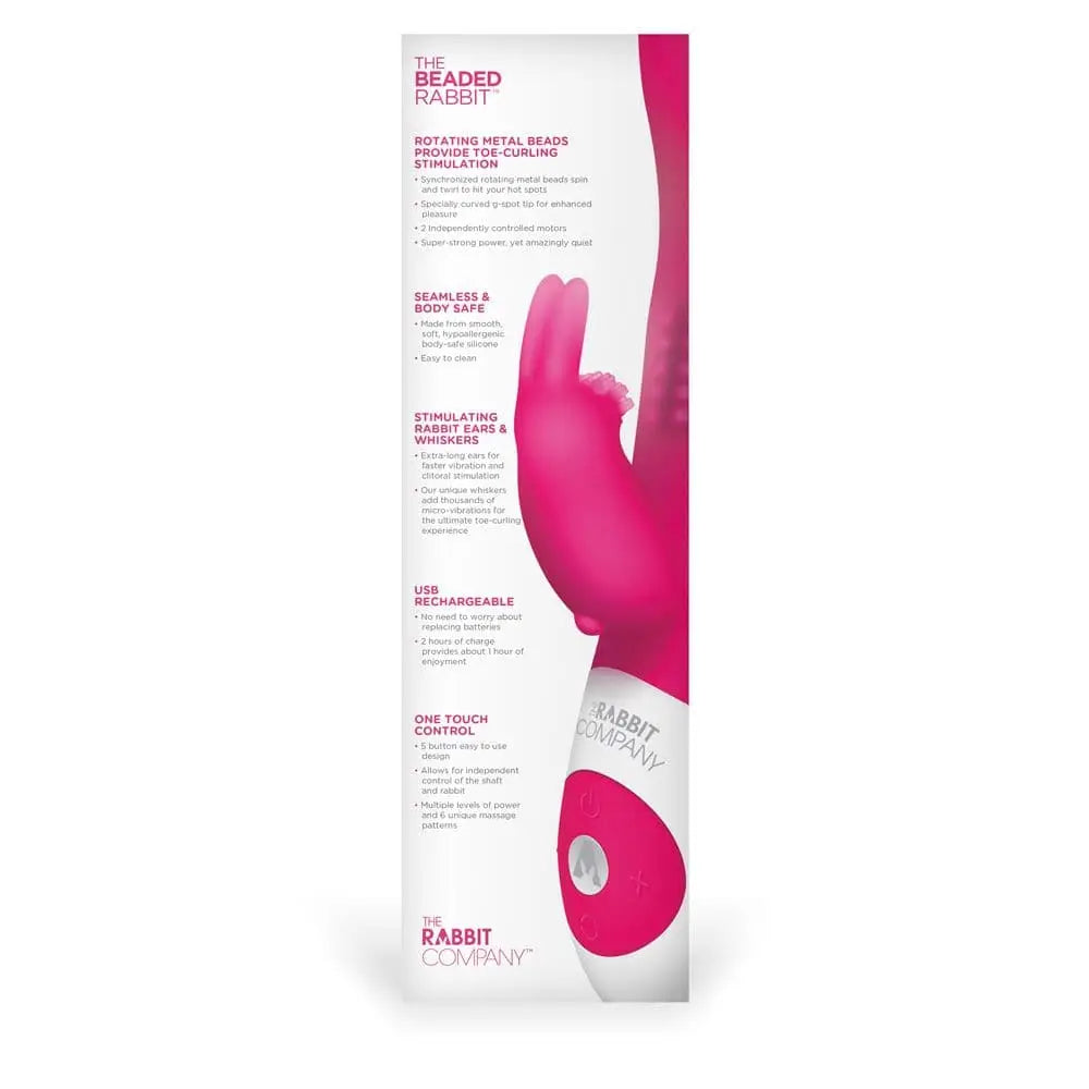 The Rabbit Company Beaded Hot Pink - Sex Toys - Save 20% - the - Fast - Vibrator United Kingdom Stoke-on-trent