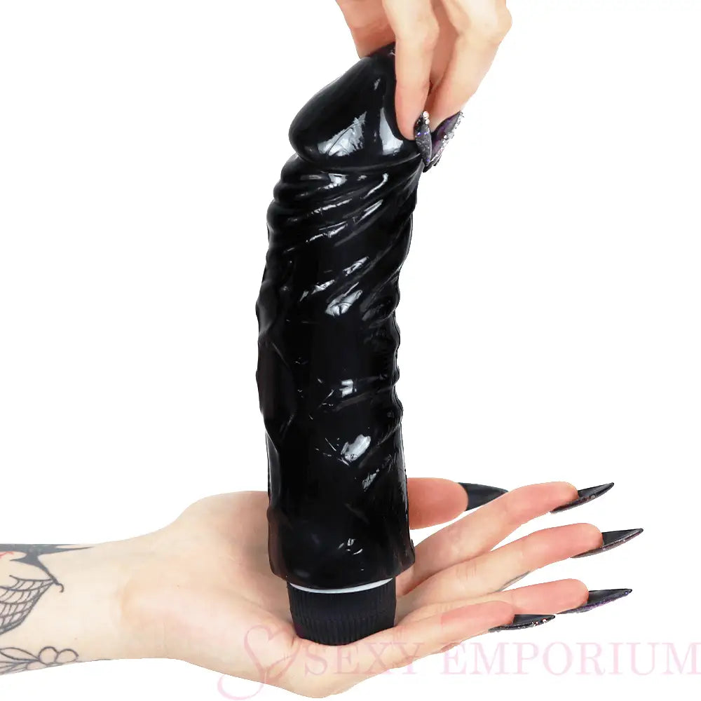 Thick 8 Inch Powerful Multi-speed Vibrator Black - Save 15% - Multi-speed - Fast - United Kingdom Stoke-on-trent