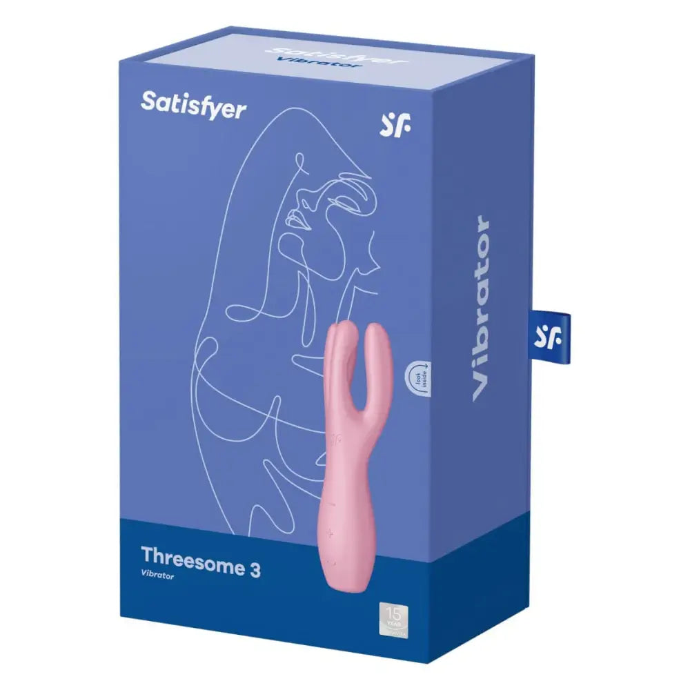 Satisfyer Threesome 3 Pink – Triple-motor Lay-on Clitoral Sex Toy - Toys - Save 30% - Vibrator United Kingdom Stoke-on-trent