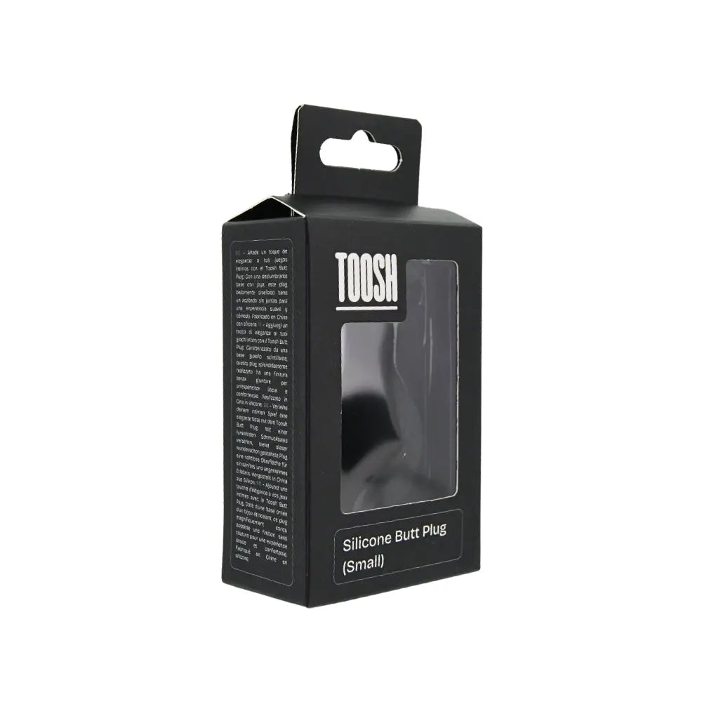 Toosh Black Silicone Butt Plug Small - Save 15% - Sale United Kingdom Stoke-on-trent