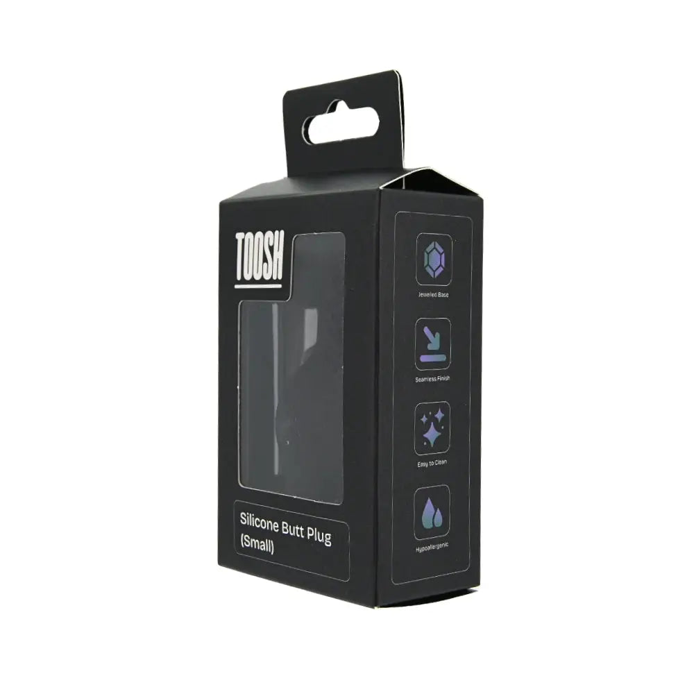 Toosh Black Silicone Butt Plug Small - Save 15% - Sale United Kingdom Stoke-on-trent