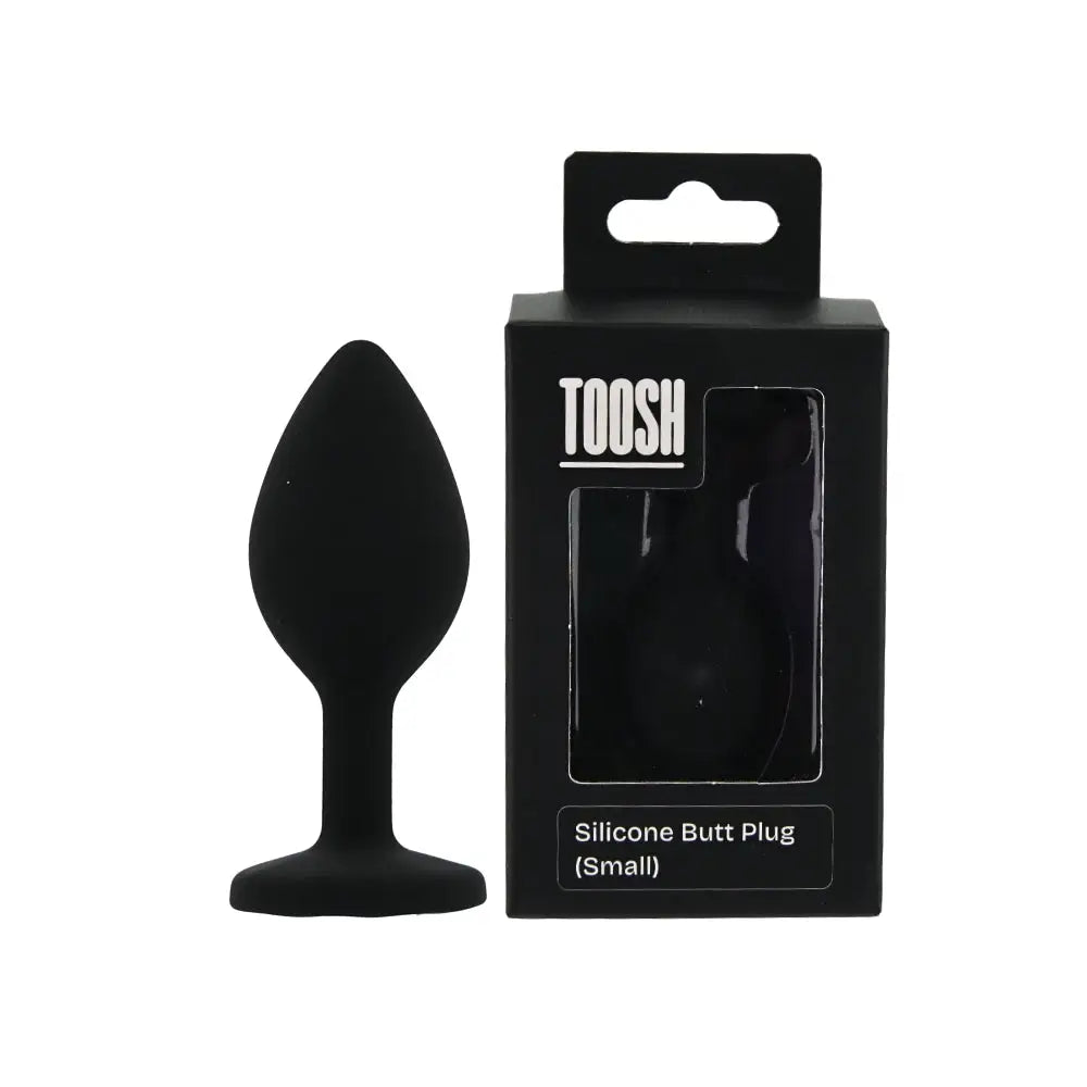 Toosh Black Silicone Butt Plug Small - Save 15% - Sale United Kingdom Stoke-on-trent