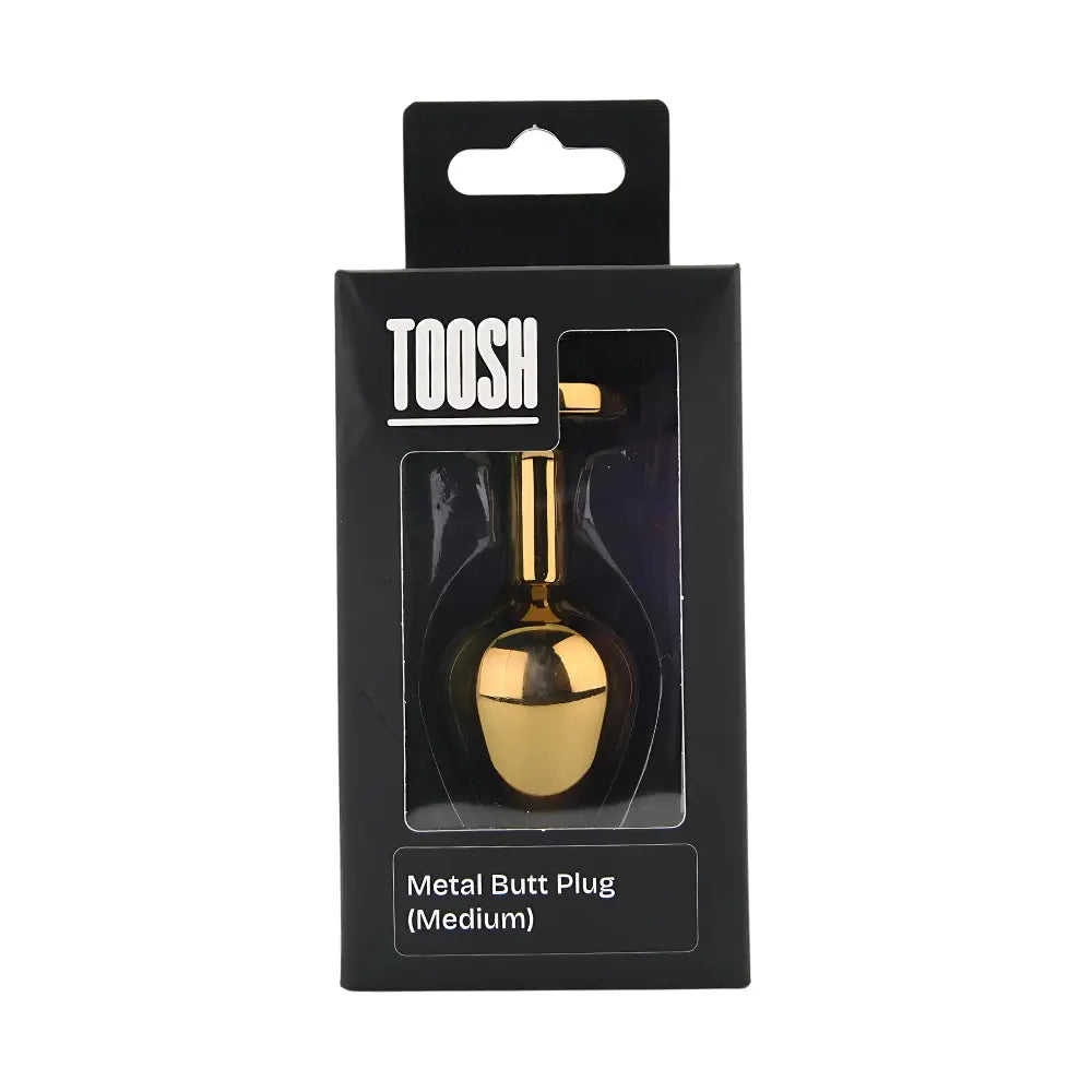 Toosh Gold Metal Butt Plug Medium Red Stone - Save 10% - Sale United Kingdom Stoke-on-trent