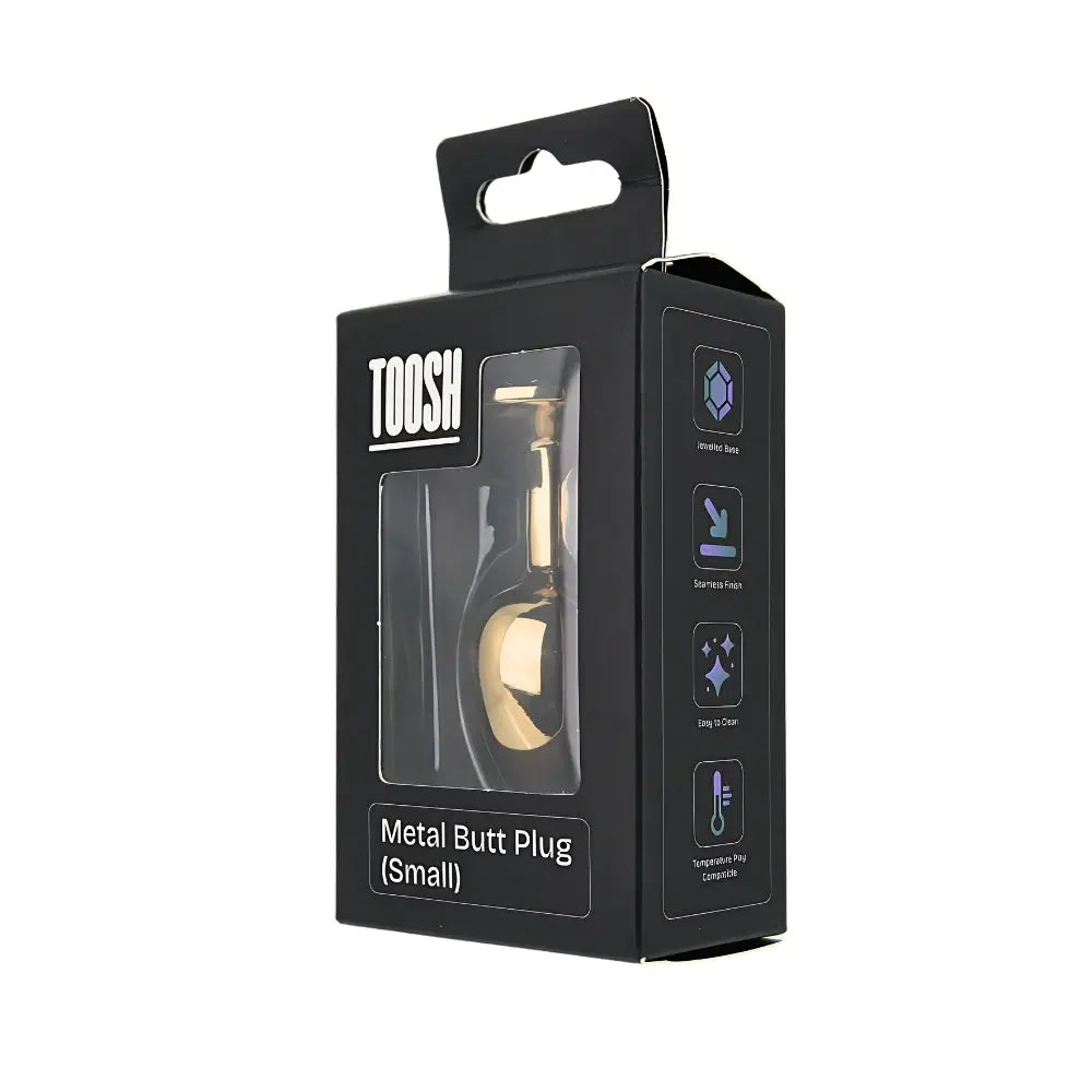 Toosh Heart Shaped Gold Butt Plug with Red Stone Small - Save 10% - Anal Dildos United Kingdom Stoke-on-trent