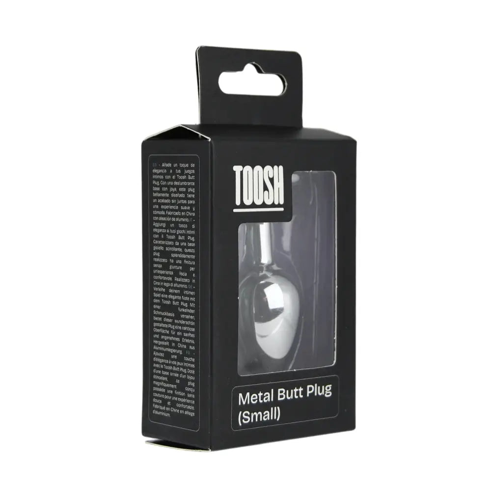 Toosh Heart Shaped Silver Butt Plug with Red Stone Small - Save 15% - Anal Dildos United Kingdom Stoke-on-trent