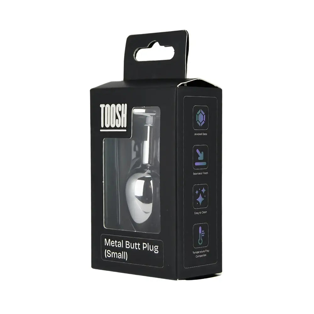 Toosh Heart Shaped Silver Butt Plug with Red Stone Small - Save 15% - Anal Dildos United Kingdom Stoke-on-trent