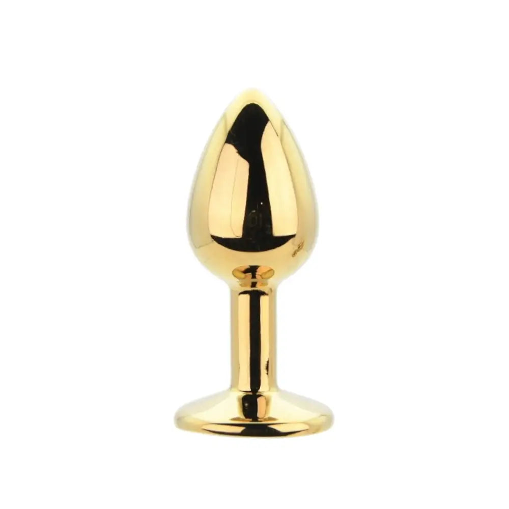 Toosh Metal Butt Plug Gold Set of 3 Clear Stone - Save 5% - Anal Dildos United Kingdom Stoke-on-trent