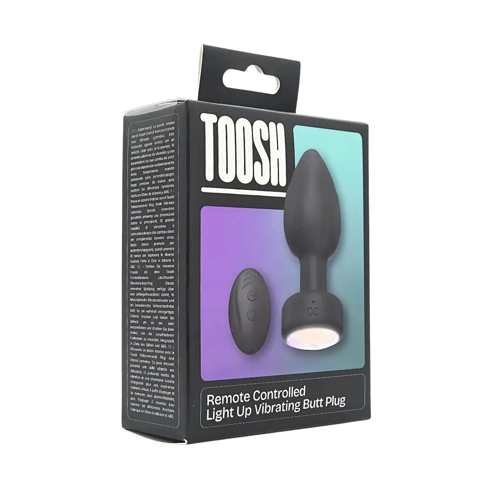 Toosh Remote Controlled Light Up Vibrating Butt Plug - Save 10% - Anal Dildos United Kingdom Stoke-on-trent