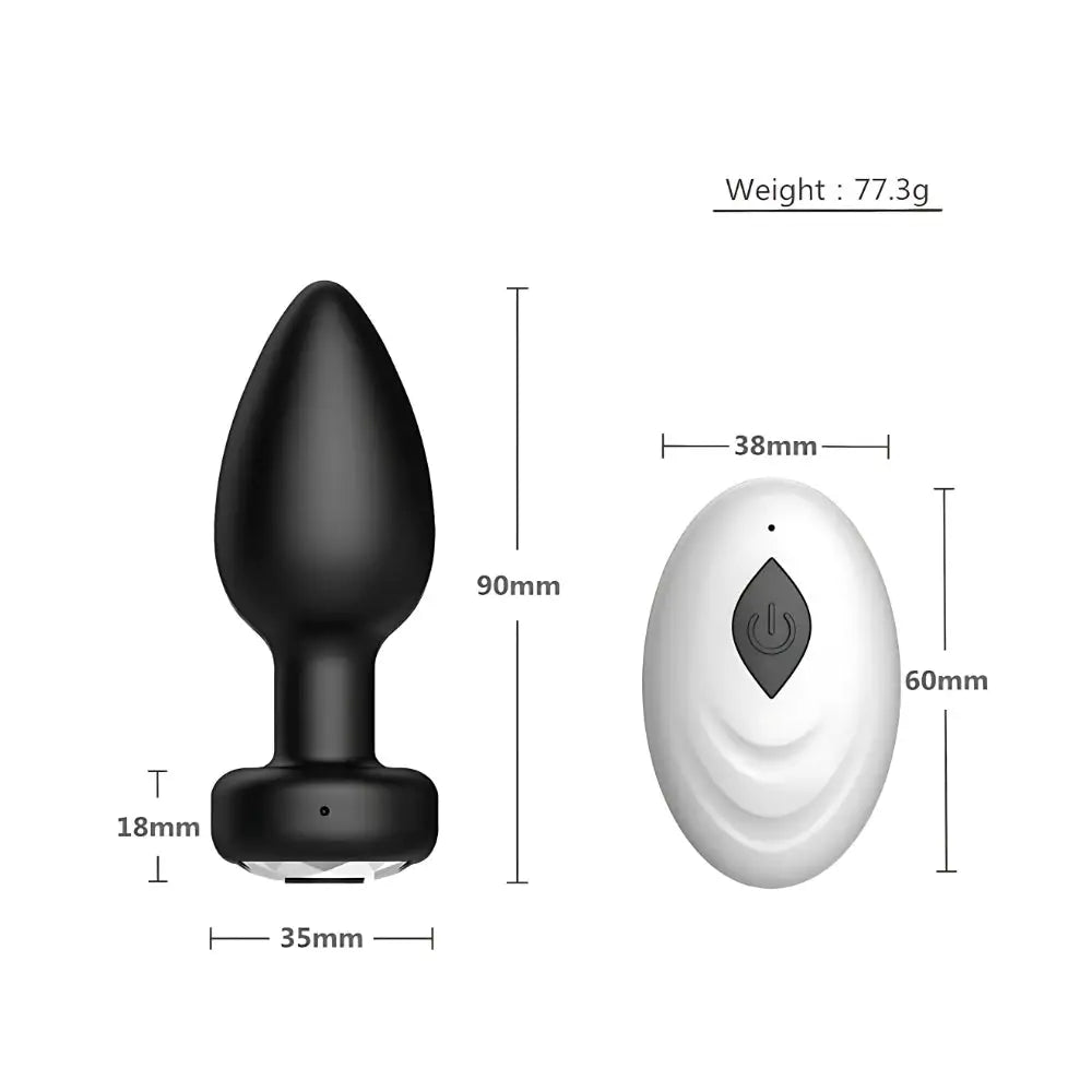 Toosh Remote Controlled Silicone Vibrating Butt Plug - Save 10% - Anal Vibrators United Kingdom Stoke-on-trent