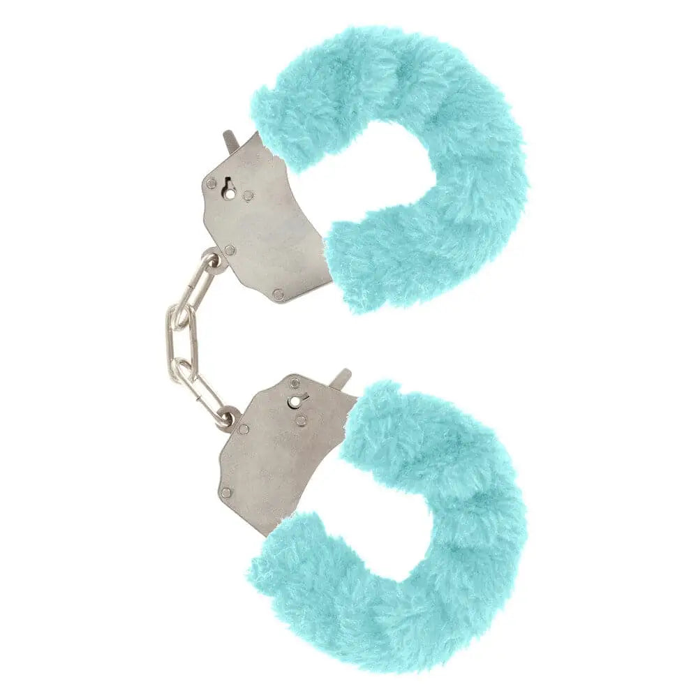 Toyjoy Furry Fun Wrist Cuffs Aqua - Save 20% - Toyjoy - Fast Shipping - Sale United Kingdom Stoke-on-trent
