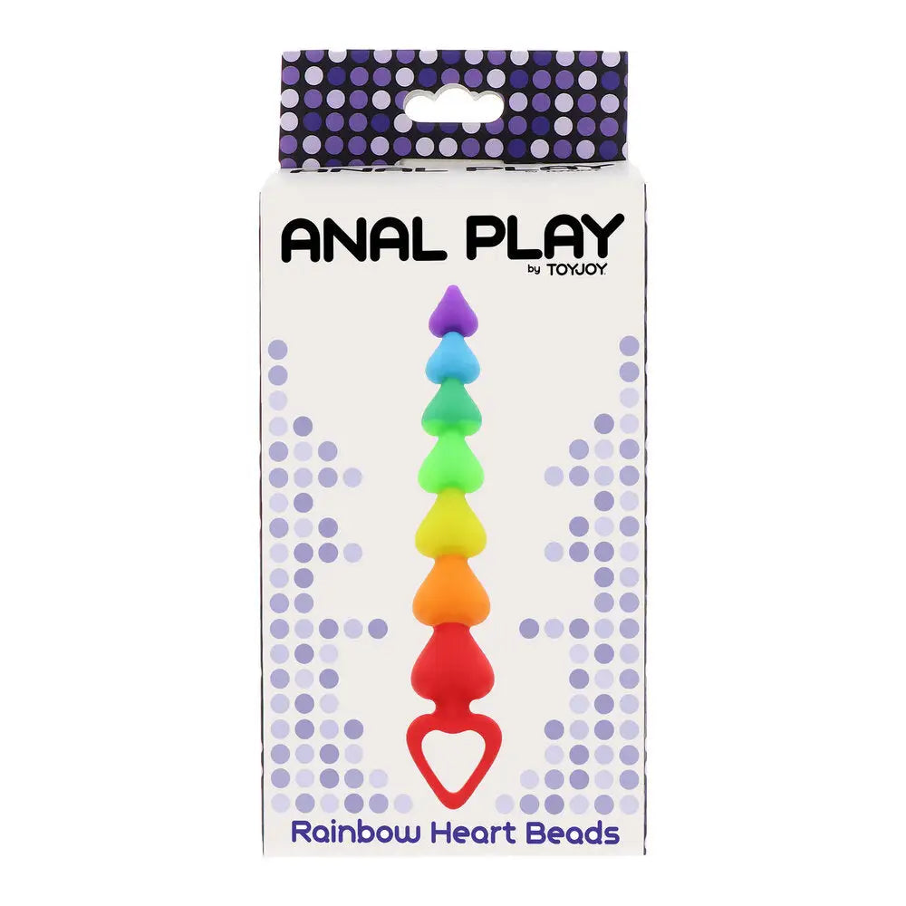 Toyjoy Rainbow Heart Anal Beads - New Products – Latest Sex Toys & Adult Arrivals United Kingdom Stoke-on-trent