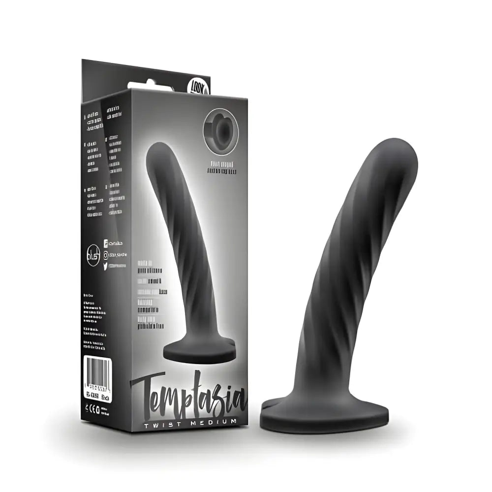 Twist Silicone Dildo with Suction Cup Medium - Strap on Dildos - Save 15% - Fast - Anal United Kingdom Stoke-on-trent