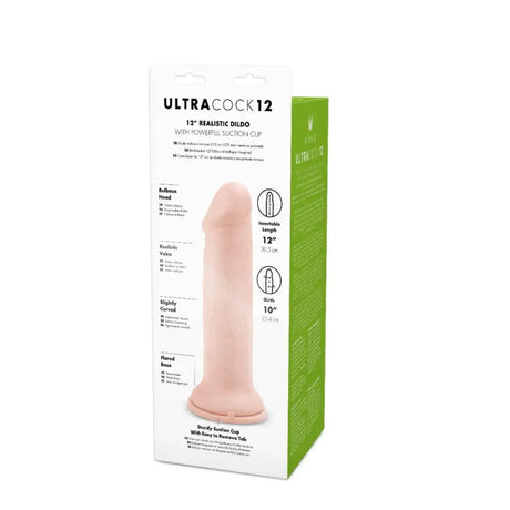 Ultra 12 Inch White Cock - Save 15% - Fast Shipping - Dildo United Kingdom Stoke-on-trent