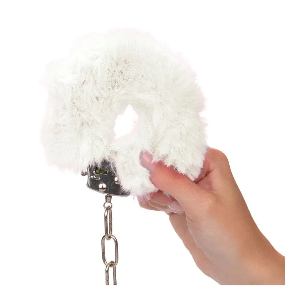 Ultra Fluffy Furry Cuffs White - Save 15% - Fast Shipping - Sale United Kingdom Stoke-on-trent