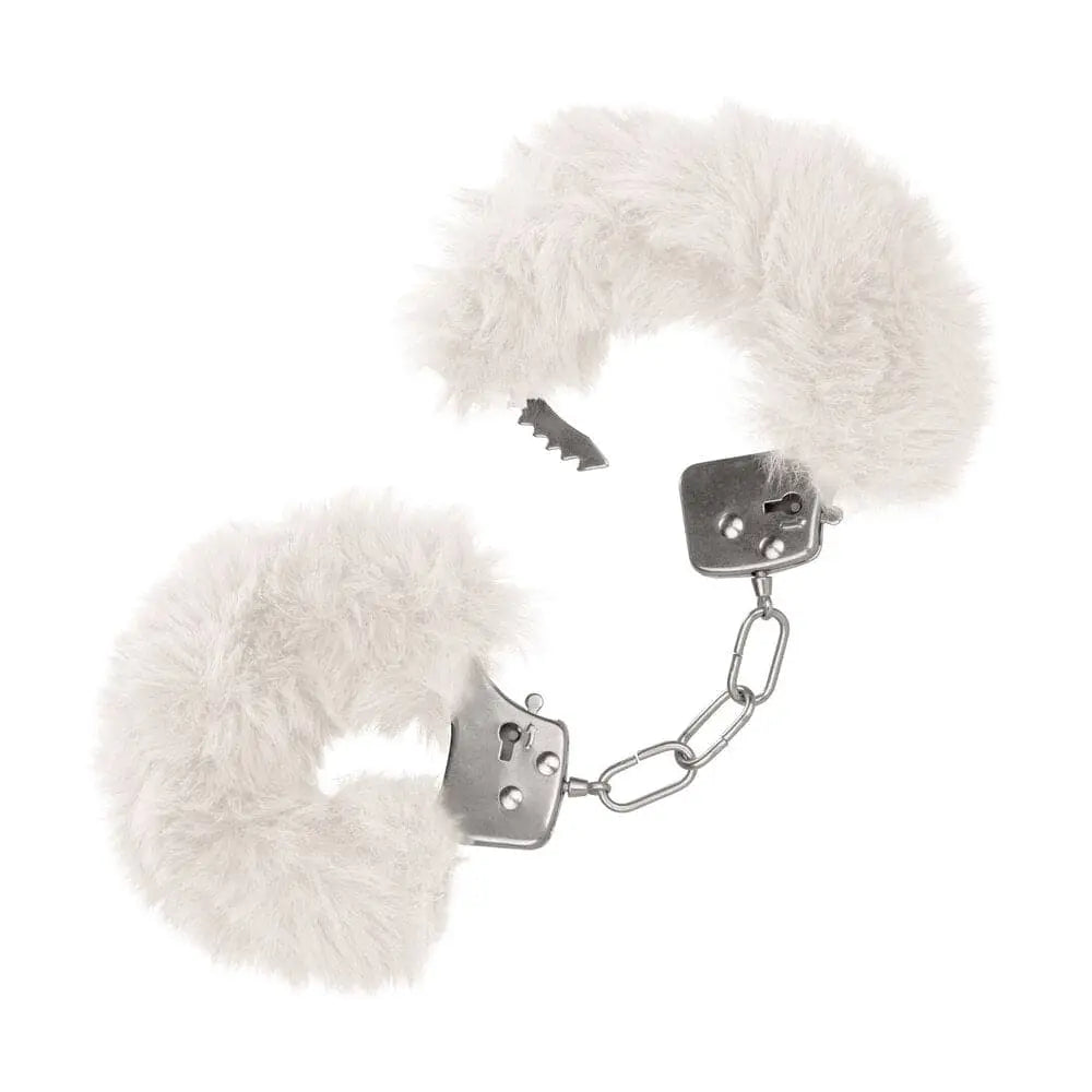 Ultra Fluffy Furry Cuffs White - Save 15% - Fast Shipping - Sale United Kingdom Stoke-on-trent