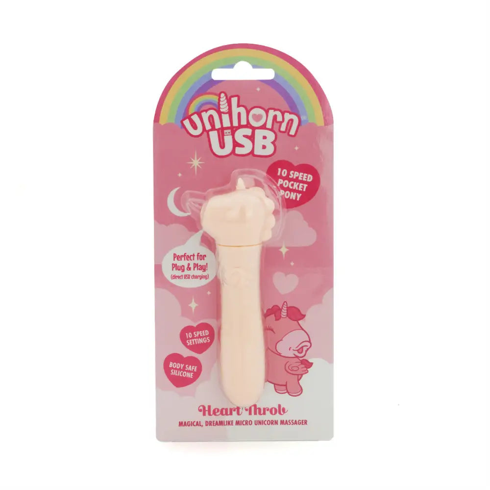 Unihorn Usb Bullet - Heart Throb - Save 20% - Usb - Fast Shipping - Vibrator United Kingdom Stoke-on-trent