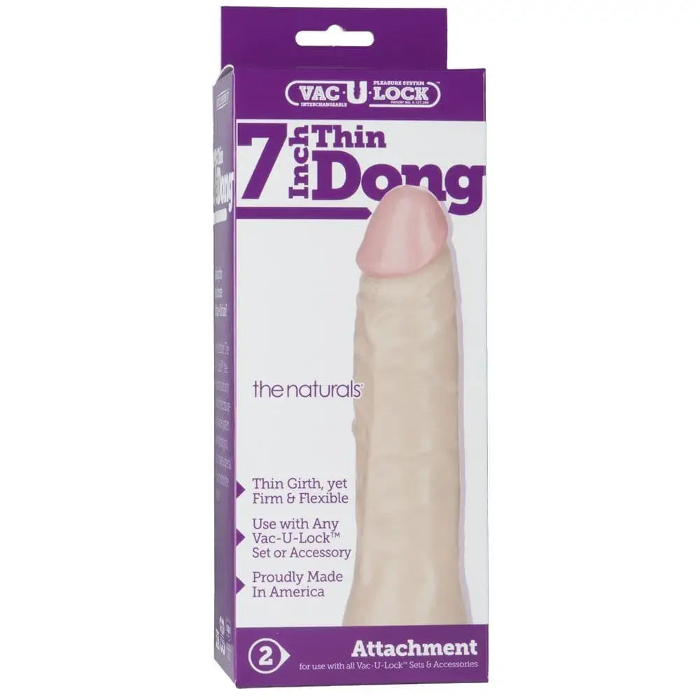 Vac-u-lock Thin Dong Flesh 7in - Save 15% - Vac-u-lock - Fast Shipping - Dildo United Kingdom Stoke-on-trent