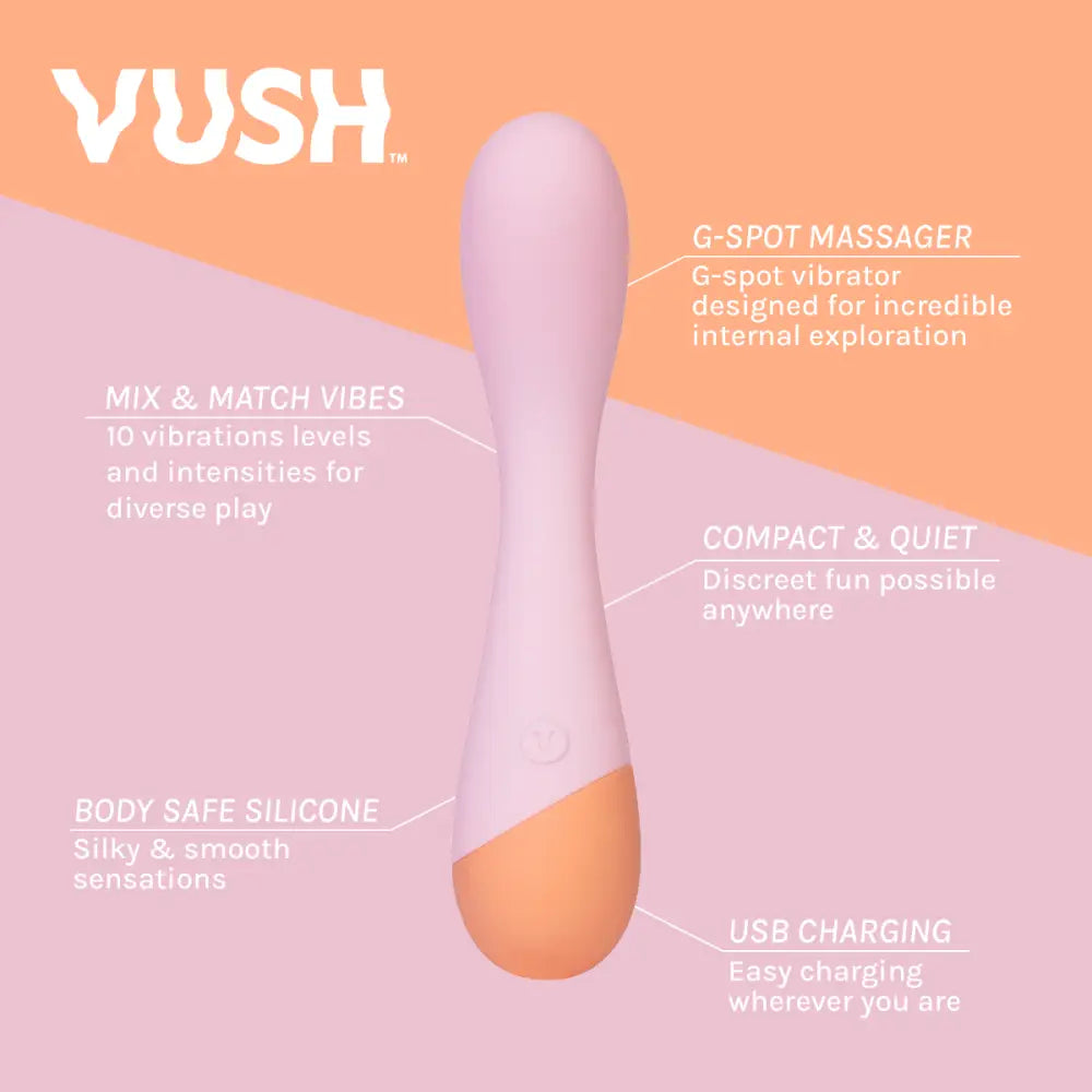 Vush - Peachy G-spot Massager - Save 25% - G-spot - Fast Shipping - Vibrator United Kingdom Stoke-on-trent