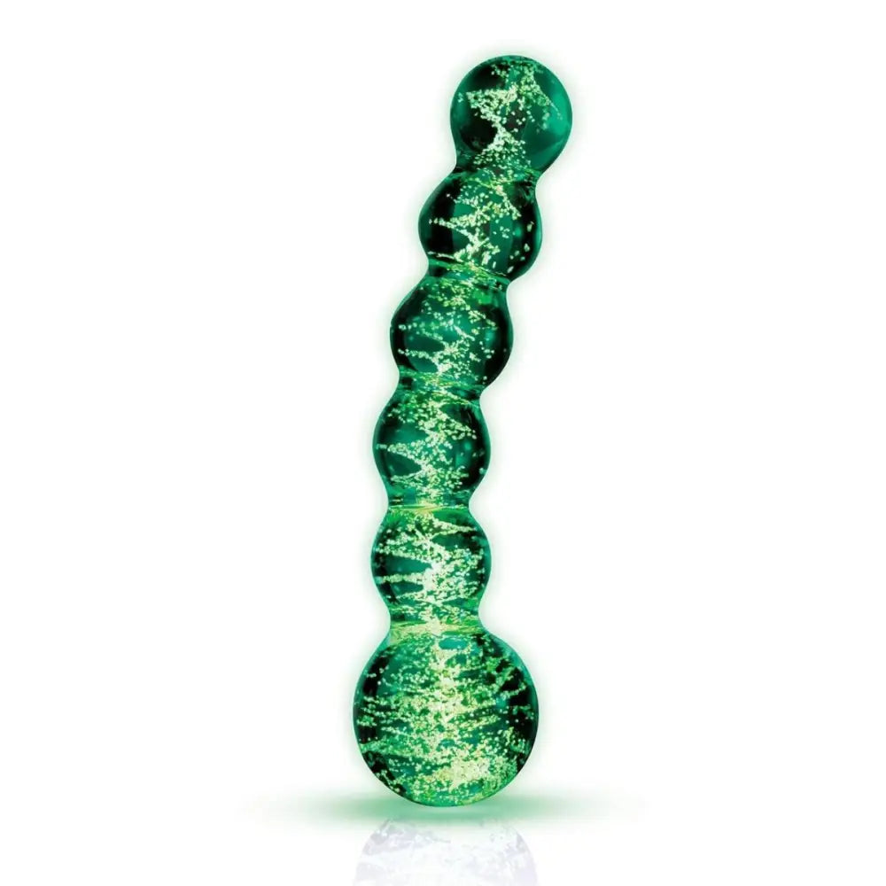 Whipsmart Glow in the Dark Beaded Sensual Glass Dildo in the Fast Shipping United Kingdom Stoke on Trent