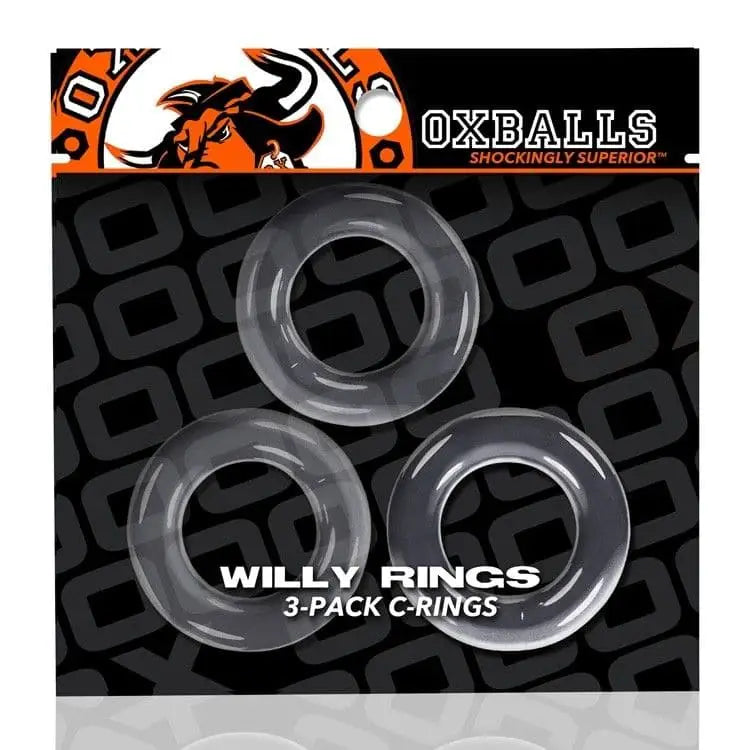 Willy Rings 3-pack Cockrings Clear - Save 15% - Willy Rings Cockrings Clear - Fast Shipping - Sale United Kingdom Stoke-on-trent