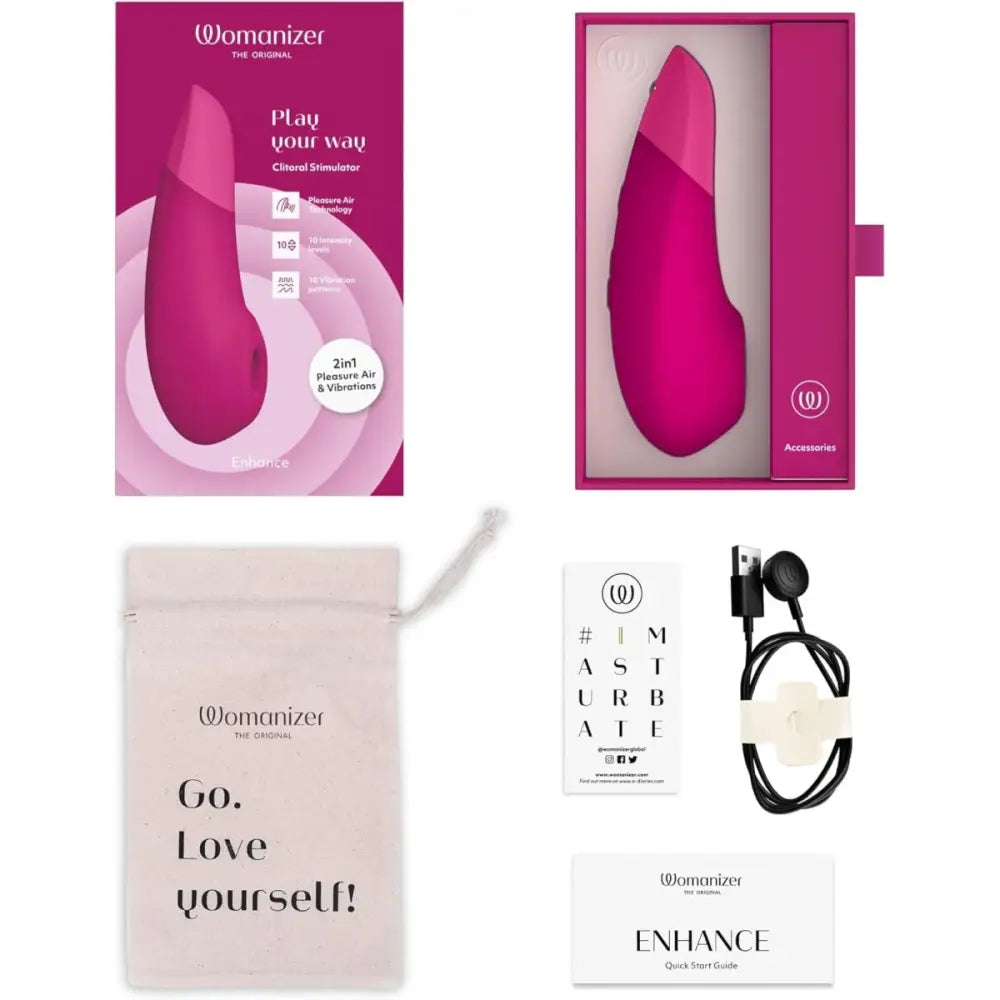 Womanizer Enhance Pink - Fast Shipping - Vibrator United Kingdom Stoke-on-trent