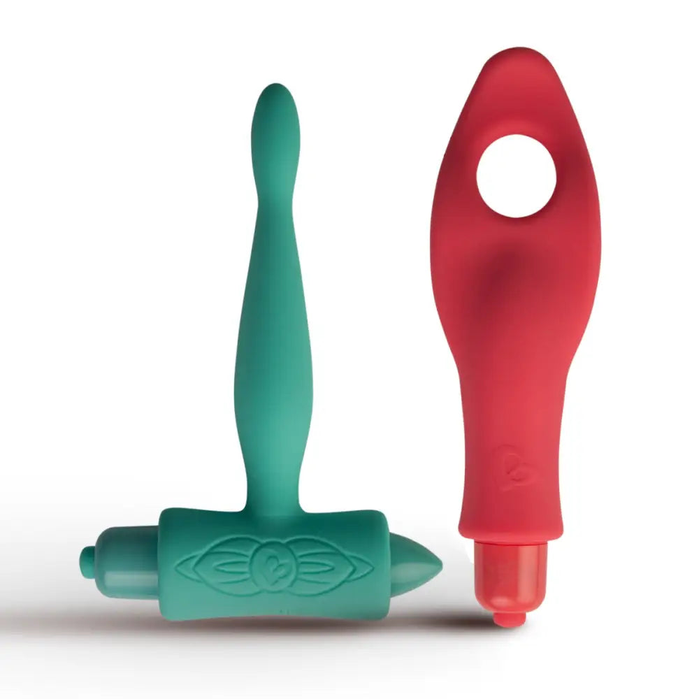You Love me Touch Beginners Anal & Finger Vibrator Set Green Red - Save 5% - me - United Kingdom Stoke-on-trent