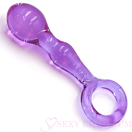 5.9英寸紫色激情肛门假阳具