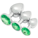 1-3pc Metal Butt Plug Anal Dildo Diamond Jewel Smooth Sex Toy Princess Stone - 1-3pc - Original Sexy Emporium United Kingdom Stoke-on-trent