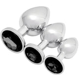 1-3pc Metal Butt Plug Anal Dildo Diamond Jewel Smooth Sex Toy Princess Stone - 1-3pc - Original Sexy Emporium United Kingdom Stoke-on-trent
