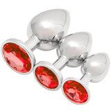 1-3pc Metal Butt Plug Anal Dildo Diamond Jewel Smooth Sex Toy Princess Stone - 1-3pc - Original Sexy Emporium United Kingdom Stoke-on-trent