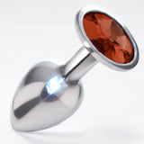 1-3pc Metal Butt Plug Anal Dildo Diamond Jewel Smooth Sex Toy Princess Stone - 1-3pc - Original Sexy Emporium United Kingdom Stoke-on-trent