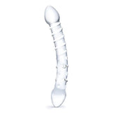 10 Inch Double Ended Ribbed Glass Dildo