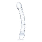 10 Inch Double Ended Ribbed Glass Dildo - Save 25% - Fast Shipping - United Kingdom Stoke-on-trent