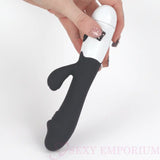 10 Mode Silicone Rabbit Vibrator Black - Save 25% - Fast Shipping - United Kingdom Stoke-on-trent