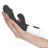10 Mode Silicone Rabbit Vibrator Black