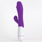 10 Mode Silicone Rabbit Vibrator Purple