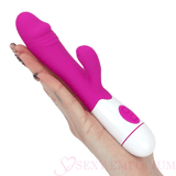 10 Mode Silicone Rabbit Vibrator Rose