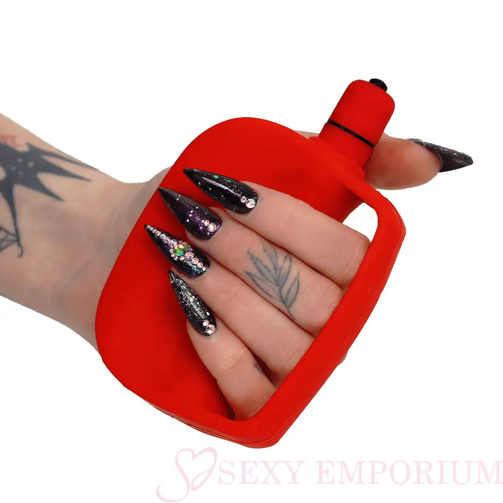 10 Speed Red Soft & Ribbed Silicone Male Masturbator - Save 30% - Fast Shipping - Sale United Kingdom Stoke-on-trent
