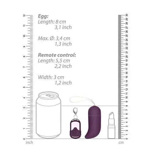 10 Speed Vibrating G-spot Egg Purple - Remote Vibrators - Save 20% - G-spot - Fast Shipping - Vibrator United Kingdom Stoke-on-trent