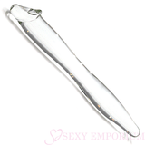 8.2 Inch Transparent Double Ended Glass Dildo