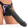 12.5 Inch Penetrator Black Strap on Dildo with Purple Harness - Save 10% - on - Sale United Kingdom Stoke-on-trent