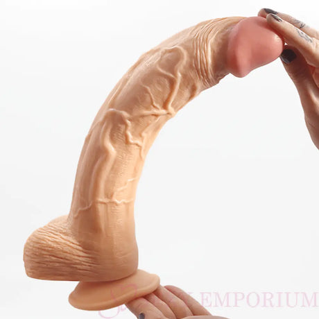 12.5 Inch Penetrator Flesh Strap on Dildo with Black Harness - Save 10% - on - Sale United Kingdom Stoke-on-trent