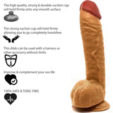 12.5 Inch Suction Cup Dildo Xl - Brown - Dildos - Save 30% - Xl - Fast Shipping - United Kingdom Stoke-on-trent