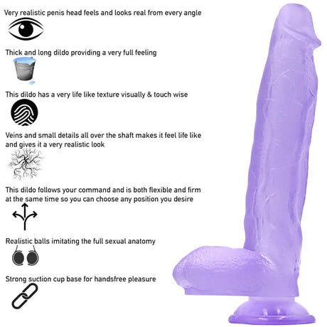 12 Inch Dildo Sex Toy Huge Thick Penis Real Feel Realistic Suction Cup Adult Uk - Original Sexy Emporium – our Exclusive Collection United